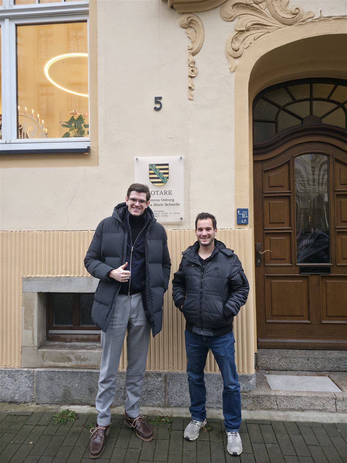 Übergabe an die neuen Eigentümer